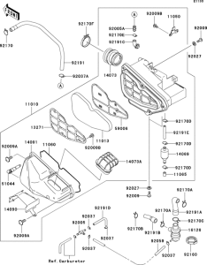 BN125 Воздушный фильтр