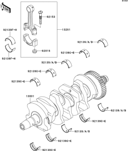 ZX600 Коленвал