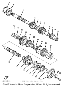 XS400K Трансмиссия