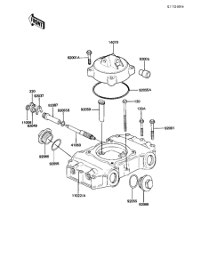 KZ1000 Крышка головки цилиндров