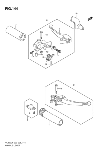 VL800 Рулевой рычаг