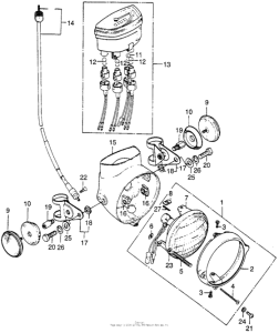 ST90 Headlight + speedometer