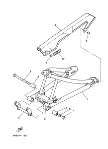 RZ50 Задний рычаг и подвеска