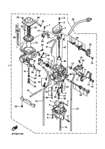 XT600E Carburetor assy