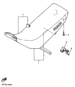 XT600E Сиденье