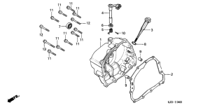 TL125 Крышка картера правая
