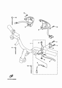 XC125SR ハンドルスイツチ & レバー