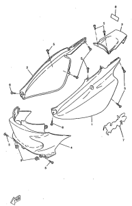 CW50RS Боковые обтекатели