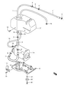 LS650 Адсорбер с активированным углем в сборе