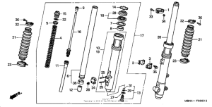 XR650R Передняя вилка