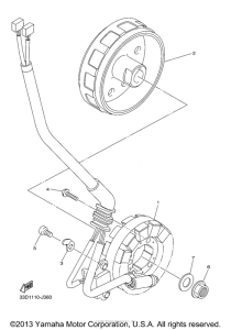 YZ450FDL Генератор