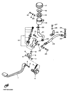 FJ1200 Главный тормозной цилиндр