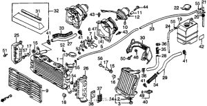 VF750F Радиатор