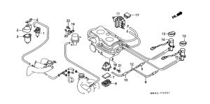 GL1500 Solenoid valve /  sub air cleaner