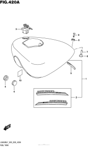 LS650 Fuel Tank (Ls650Bl7 E03)