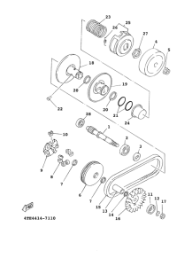 XC125FI Сцепление