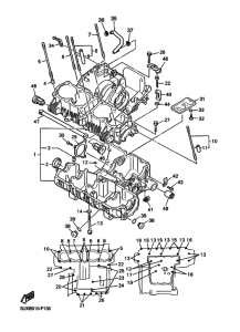 XJR1300C Картер двигателя