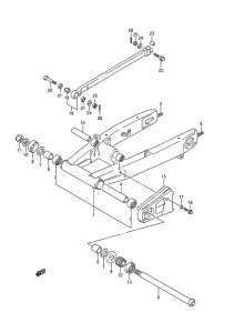 GSX-R1100 Маятник задний