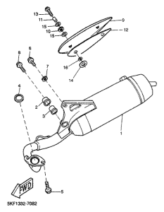 YQ50 Выхлопная система