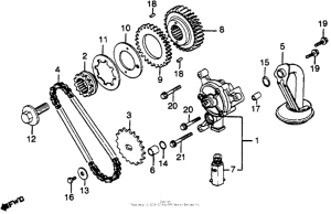 GL500I Oil pump + primary drive gear