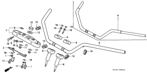 VT1100C2 Handle pipe / top bridge