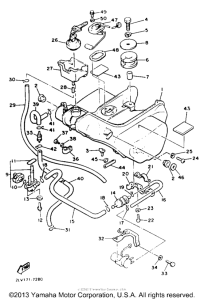 XVZ13TC Топливный бак