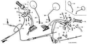 SH50D Handle lever / switch /  cable