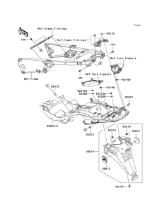 ZX1400 Заднее крыло