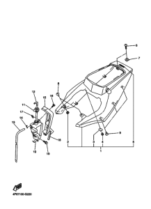 YZF-R6S Боковая крышка