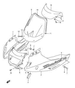 GSF1200S Cowling body