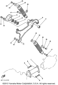 PW50P Rear arm. suspension