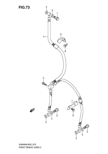 SV650 Передние тормозные трубки