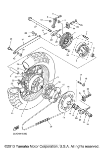 XV250S Переднее колесо