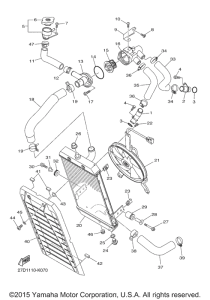 XVS1300CU Радиатор и Патрубки