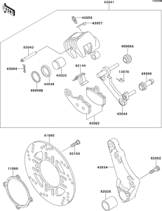 ZR550 Rear brake(zr550b-024011-)