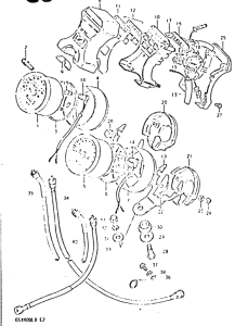 GSX400 Спидометр-тахометр