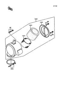 KE100 Воздушный фильтр
