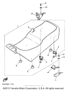 FJ1200AEC Сиденье