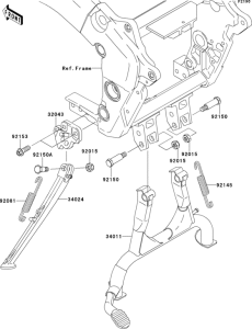 ZX1200 Подножка
