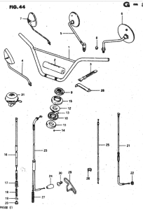 RV50 Руль -тросы