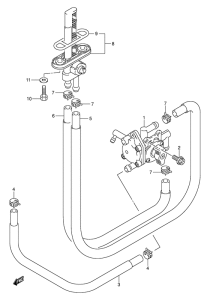 GS500 Топливный кран
