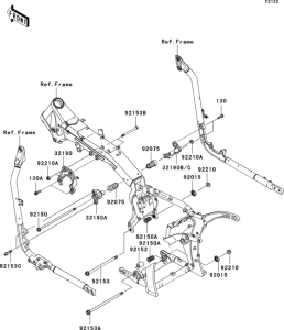 VN2000 Крепление двигателя