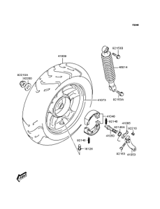 SC150 Заднее колесо и цепь