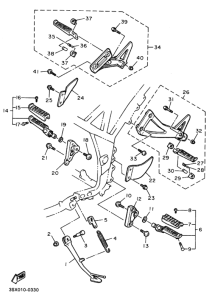 SRX400 ｽﾀﾝﾄﾞ. ﾌｰﾄﾚｽﾄ
