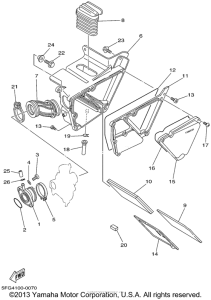 TTR225PC Впускная система