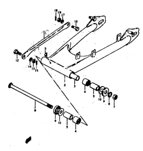 GS400 Маятник задний