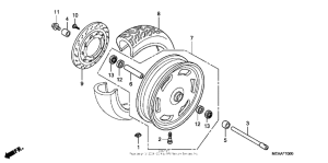VTX1300T Переднее колесо