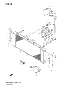 GSF1250S Радиатор