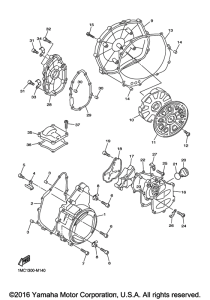 FJR1300A Крышка картера двигателя