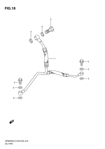 DR650 Труба масляная